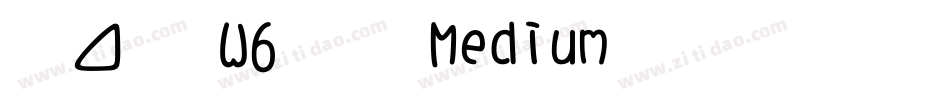 信黑 W6 简 Medium生成器字体转换